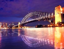 Sydney harbour in night time Stock Image Sydney harbour in night time Stock Image