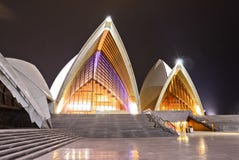 Sydney Opera House at night Stock Photo Sydney Opera House at night Stock Photo