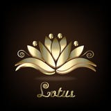 Symbol för blomma för folk för lotusblomma 3D för logo guld- av designen för illustration för yogavektorbild den grafiska royaltyfri illustrationer Symbol för blomma för folk för lotusblomma 3D för logo guld- av designen för illustration för yogavektorbild den grafiska royaltyfri illustrationer