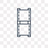 Symbol för filmremsavektor som isoleras på genomskinlig bakgrund, linea stock illustrationer Symbol för filmremsavektor som isoleras på genomskinlig bakgrund, linea stock illustrationer