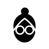 Symbol för framsidamaskering royaltyfri illustrationer Symbol för framsidamaskering royaltyfri illustrationer