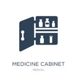 symbol för medicinkabinett i moderiktig designstil symbol för medicinkabinett som isoleras på vit bakgrund symbol för vektor för royaltyfri illustrationer symbol för medicinkabinett i moderiktig designstil symbol för medicinkabinett som isoleras på vit bakgrund symbol för vektor för royaltyfri illustrationer