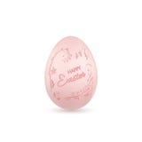 Symbol för påskägg 3D Rosa ägg, lycklig påsktext, isolerad vit bakgrund illustration för design för bakgrundbakgrundskort blom- U vektor illustrationer Symbol för påskägg 3D Rosa ägg, lycklig påsktext, isolerad vit bakgrund illustration för design för bakgrundbakgrundskort blom- U vektor illustrationer