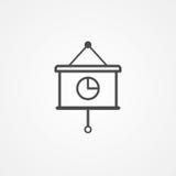 Symbol för tecken för symbol för affärspresentationsvektor vektor illustrationer Symbol för tecken för symbol för affärspresentationsvektor vektor illustrationer