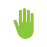 Symbol för teckenhandpush vektor illustrationer Symbol för teckenhandpush vektor illustrationer