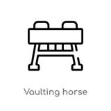 symbol f?r vektor f?r v?lva h?st f?r ?versikt isolerad svart enkel linje best?ndsdelillustration fr?n idrottshallutrustningbegrep royaltyfri illustrationer symbol f?r vektor f?r v?lva h?st f?r ?versikt isolerad svart enkel linje best?ndsdelillustration fr?n idrottshallutrustningbegrep royaltyfri illustrationer