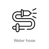 symbol för vektor för översiktsvattenslang E redigerbart vektorslaglängdvatten vektor illustrationer symbol för vektor för översiktsvattenslang E redigerbart vektorslaglängdvatten vektor illustrationer