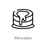 symbol f?r ?versiktspannkakavektor isolerad svart enkel linje best?ndsdelillustration fr?n gastronomibegrepp Redigerbar vektorsla royaltyfri illustrationer symbol f?r ?versiktspannkakavektor isolerad svart enkel linje best?ndsdelillustration fr?n gastronomibegrepp Redigerbar vektorsla royaltyfri illustrationer
