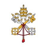 Symbol of Vatican city, vector illustration. stock illustration Symbol of Vatican city, vector illustration. stock illustration