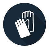 Symbol Wear Hand Protection sign on black background,Vector llustration royalty free illustration Symbol Wear Hand Protection sign on black background,Vector llustration royalty free illustration