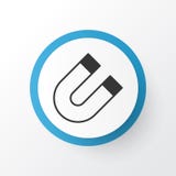 Symbole d'icône d'aimant Élément de la meilleure qualité d'attraction de qualité dans le style à la mode illustration stock Symbole d'icône d'aimant Élément de la meilleure qualité d'attraction de qualité dans le style à la mode illustration stock