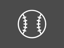Symbole de signe d'icône de vecteur de base-ball illustration stock Symbole de signe d'icône de vecteur de base-ball illustration stock