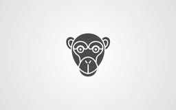 Symbole de signe d'icône de vecteur de singe illustration de vecteur Symbole de signe d'icône de vecteur de singe illustration de vecteur