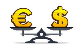 Symbole dollar de poids excessif d'euro signe sur le vecteur d'échelles Illustration d'isolement illustration de vecteur Symbole dollar de poids excessif d'euro signe sur le vecteur d'échelles Illustration d'isolement illustration de vecteur