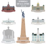 Symbole USA miasta ilustracja wektor Symbole USA miasta ilustracja wektor