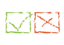 Funky Approval Marks royalty free illustration Funky Approval Marks royalty free illustration