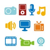 symbolsmultimedior stock illustrationer symbolsmultimedior stock illustrationer