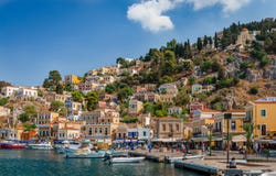 Symi no verão fotografia de stock royalty free Symi no verão fotografia de stock royalty free