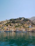 Symi Town Waterfront Stock Photo Symi Town Waterfront Stock Photo