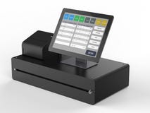 Système de point de vente pour la gestion de magasin illustration de vecteur Système de point de vente pour la gestion de magasin illustration de vecteur