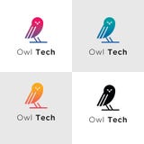 Szablon techniki Ptasi logo royalty ilustracja Szablon techniki Ptasi logo royalty ilustracja