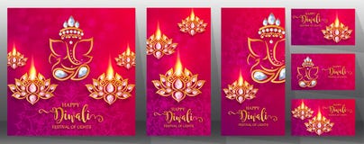 Szczęśliwa Diwali festiwalu karta ilustracji Szczęśliwa Diwali festiwalu karta ilustracji