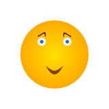 Szczęśliwa Smiley ikona Zdjęcie Stock Szczęśliwa Smiley ikona Zdjęcie Stock