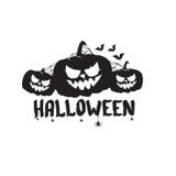 Szczęśliwy Halloweenowy teksta sztandar, etykietka lub Wektorowa Halloween teksta kaligraficzna etykietka z straszną banią odizol royalty ilustracja Szczęśliwy Halloweenowy teksta sztandar, etykietka lub Wektorowa Halloween teksta kaligraficzna etykietka z straszną banią odizol royalty ilustracja