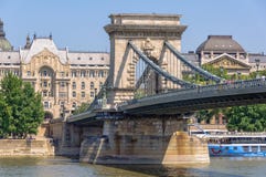 Szechenyi Łańcuszkowy most - Budapest obrazy royalty free Szechenyi Łańcuszkowy most - Budapest obrazy royalty free
