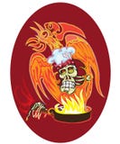 Szef kuchni - czaszka ilustracja wektor Szef kuchni - czaszka ilustracja wektor