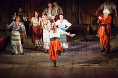 Szene vom Theaterspiel des musikalischen Vij stockbilder Szene vom Theaterspiel des musikalischen Vij stockbilder