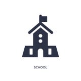 szkolna ikona na białym tle Prosta element ilustracja od edukacji 2 pojęcia royalty ilustracja szkolna ikona na białym tle Prosta element ilustracja od edukacji 2 pojęcia royalty ilustracja
