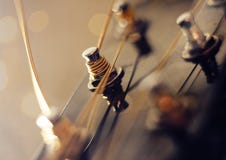 Sznurki zawiązywali na szyi gitara zdjęcia stock Sznurki zawiązywali na szyi gitara zdjęcia stock