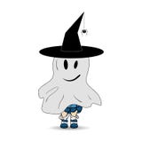 sztuczka przysmaki Halloweenowi kostiumy royalty ilustracja sztuczka przysmaki Halloweenowi kostiumy royalty ilustracja