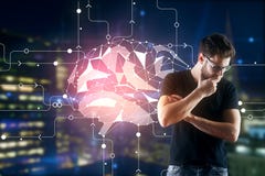 sztuczny móżdżkowy obwodów pojęcia elektronicznej inteligenci mainboard fotografia stock sztuczny móżdżkowy obwodów pojęcia elektronicznej inteligenci mainboard fotografia stock