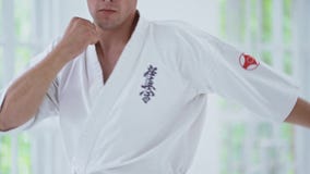 Sztuki samoobrony ?wicz? na walki szkoleniu w gym zbiory wideo Sztuki samoobrony ?wicz? na walki szkoleniu w gym zbiory wideo