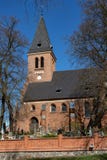 Sztum, pomorskie / Poland - April, 16, 2019: .Old construction from the Middle Ages. The Christian temple in Central Europe royalty free stock images Sztum, pomorskie / Poland - April, 16, 2019: .Old construction from the Middle Ages. The Christian temple in Central Europe royalty free stock images