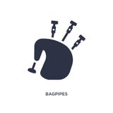 säckpipasymbol på vit bakgrund Enkel beståndsdelillustration från musikbegrepp royaltyfri illustrationer säckpipasymbol på vit bakgrund Enkel beståndsdelillustration från musikbegrepp royaltyfri illustrationer