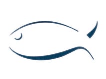 Símbolo cristiano de los pescados aislado muestra religiosa libre illustration Símbolo cristiano de los pescados aislado muestra religiosa libre illustration