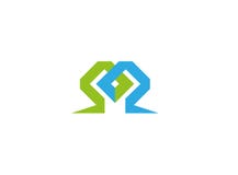 Símbolo da tecnologia do labirinto para o projeto do logotipo ilustração stock Símbolo da tecnologia do labirinto para o projeto do logotipo ilustração stock