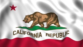 Símbolo de estado de California los E.E.U.U. de la bandera stock de ilustración Símbolo de estado de California los E.E.U.U. de la bandera stock de ilustración