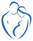Símbolo de la familia, hombre y mujer embarazada libre illustration Símbolo de la familia, hombre y mujer embarazada libre illustration