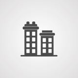 Símbolo do sinal do ícone do vetor das construções ilustração royalty free Símbolo do sinal do ícone do vetor das construções ilustração royalty free