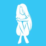 Símbolo para o salão de beleza dos termas com corpo da moça ilustração do vetor Símbolo para o salão de beleza dos termas com corpo da moça ilustração do vetor
