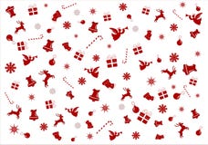 Símbolos de los artículos de la Navidad - fondo stock de ilustración Símbolos de los artículos de la Navidad - fondo stock de ilustración