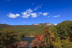 Södra Carolina Lake och berg royaltyfri fotografi Södra Carolina Lake och berg royaltyfri fotografi