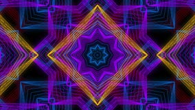 Sömlös animering av abstrakt färg som ändrar den geometriska linjen grafisk mandala för formrörelse eller kalejdoskopgarneringbak vektor illustrationer Sömlös animering av abstrakt färg som ändrar den geometriska linjen grafisk mandala för formrörelse eller kalejdoskopgarneringbak vektor illustrationer