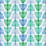 Sömlös geometrisk modellbakgrund av gröna och blåa malar i rader En naturvektorbakgrund av kryp stock illustrationer Sömlös geometrisk modellbakgrund av gröna och blåa malar i rader En naturvektorbakgrund av kryp stock illustrationer