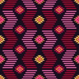 Sömlös modell för etnisk boho Stam- konsttryck, repeatable bakgrund Retro motiv stock illustrationer Sömlös modell för etnisk boho Stam- konsttryck, repeatable bakgrund Retro motiv stock illustrationer