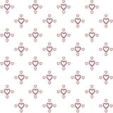 S?ml?s modell f?r vektor av den dekorativa handen som drar hj?rtor i minimalist stil royaltyfri illustrationer S?ml?s modell f?r vektor av den dekorativa handen som drar hj?rtor i minimalist stil royaltyfri illustrationer